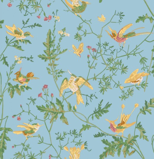 Cole&Son 124/1004 Selection of Hummingbirds, Hummingbirds - tapeta w kolibry