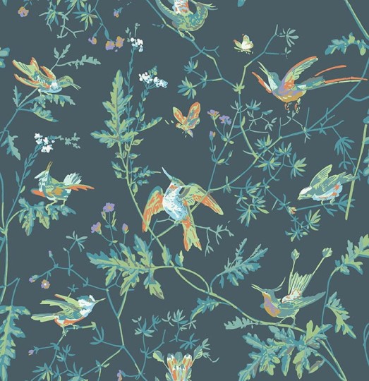 Cole&Son 112/4014 Selection of Hummingbirds, Hummingbirds - tapeta w kolibry