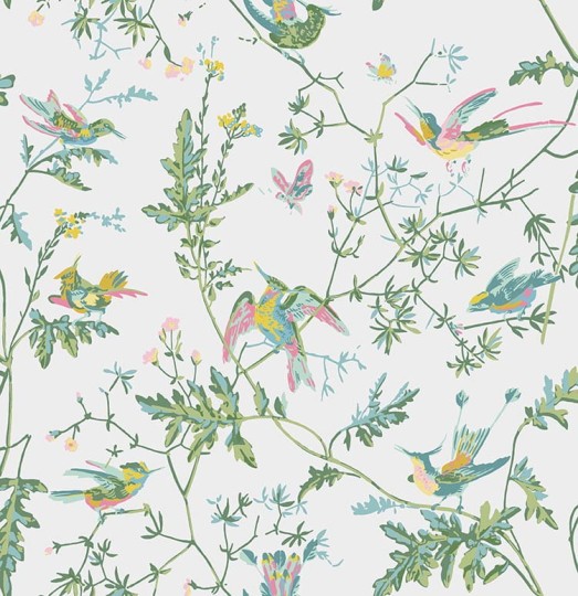 Cole&Son 112/4015 Selection of Hummingbirds, Hummingbirds - tapeta w kolibry
