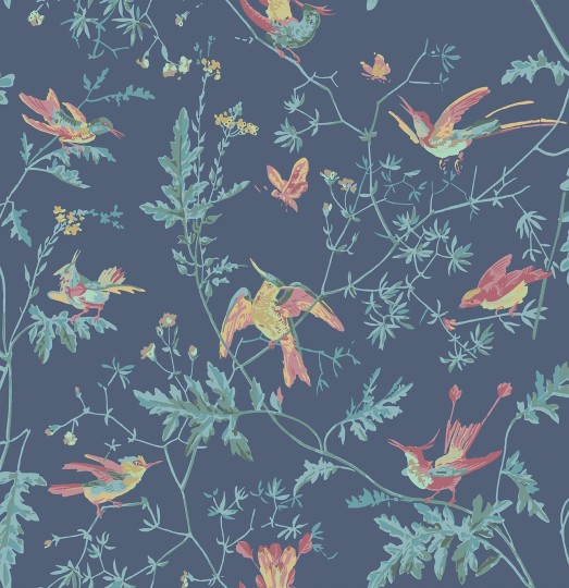 Cole&Son 100/14068 Selection of Hummingbirds, Hummingbirds - tapeta w kolibry