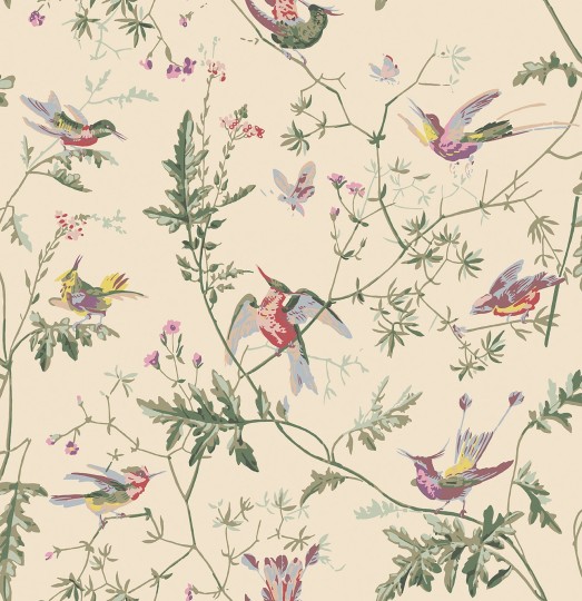 Cole&Son 100/14071 Selection of Hummingbirds, Hummingbirds - tapeta w kolibry