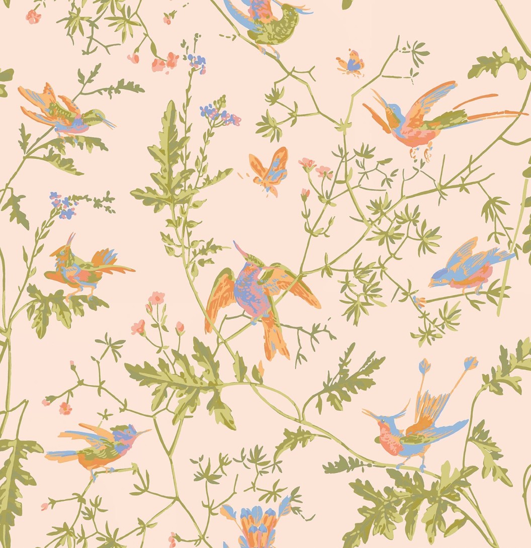 Cole&Son 100/14071 Selection of Hummingbirds, Hummingbirds - tapeta w kolibry