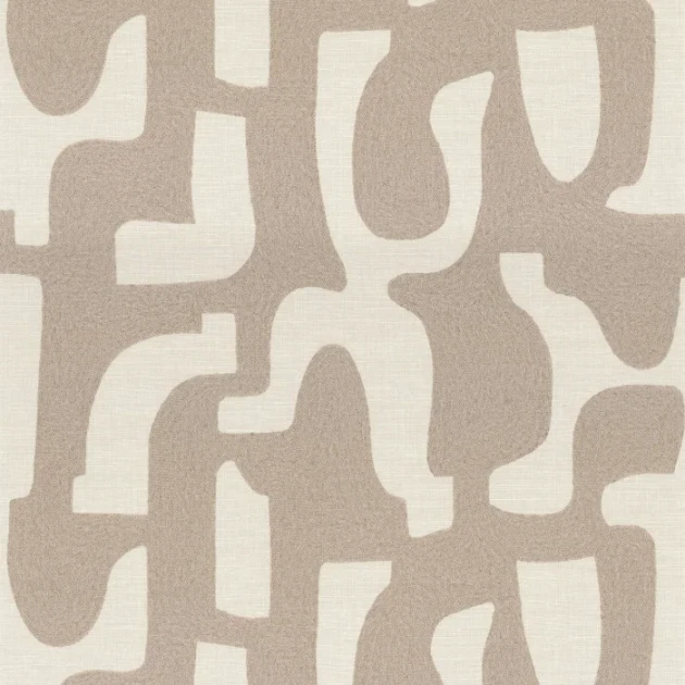 Casamance 76560100 Le Lin 3 Seran Rayon de lune - tapeta w organiczne kształty