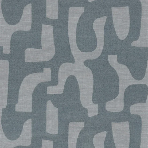Casamance 76560508 Le Lin 3 Seran Givre - tapeta w organiczne kształty