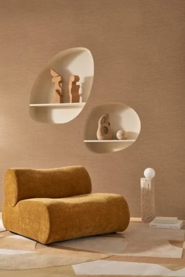 Casamance 73810620 Le Lin 3 Shinok Craie - tapeta len