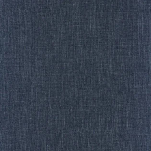 Casamance 73817018 Le Lin 3 Shinok Bleu nuit - tapeta len