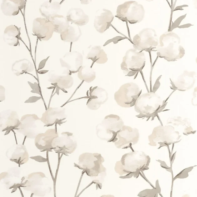 Casadeco 200291111 Soliflore Cotton Flower - tapeta kwiaty bawełny