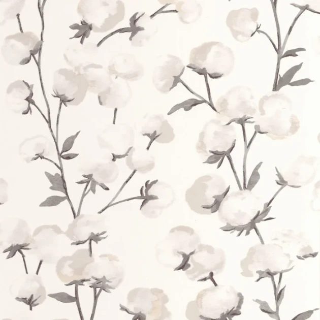 Casadeco 200290909 Soliflore Cotton Flower - tapeta kwiaty bawełny