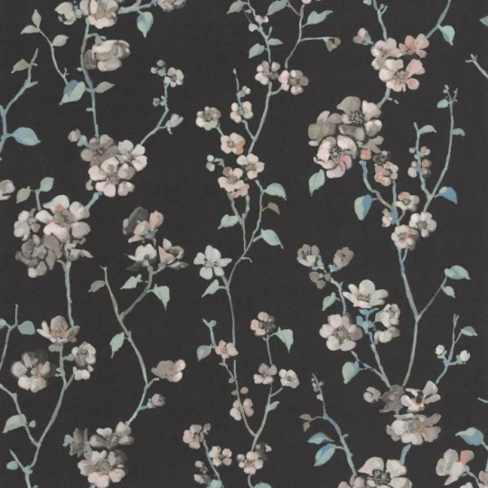 Casadeco 200329505 Soliflore Apple Blossom - tapeta wiosenna jabłoń