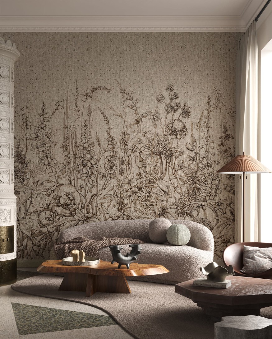Wonderwall 35 0302 02 Daisy - mural w polne kwiaty