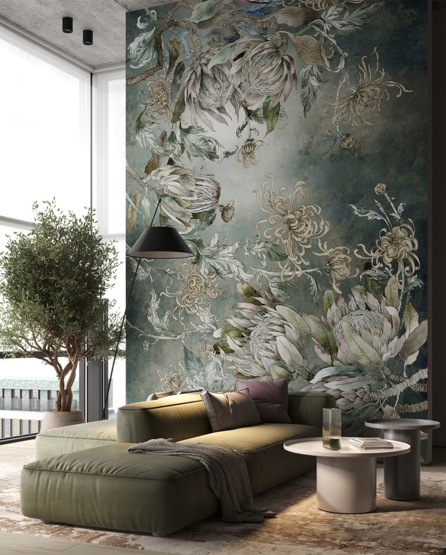 Wonderwall 35 0626 01 Vesta - mural w roślinny motyw