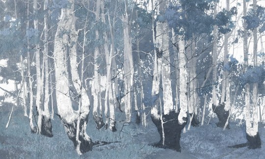 Wonderwall 35 0629 03 Santal - mural w motyw lasu