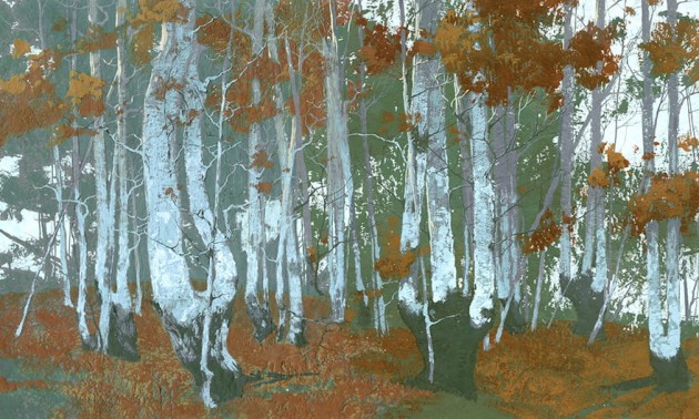 Wonderwall 35 0629 08 Santal - mural w motyw lasu