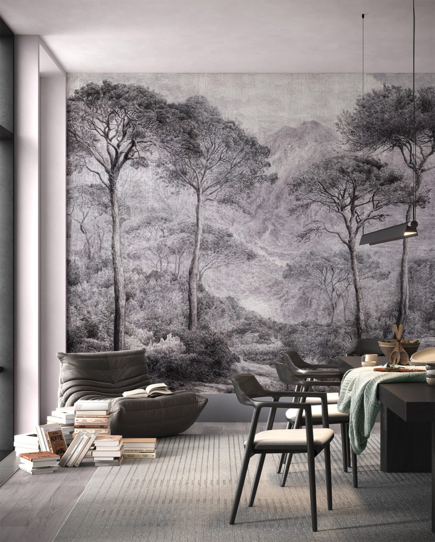 Wonderwall 35 0562 03 Bellagio - mural w motyw egzotycznego lasu