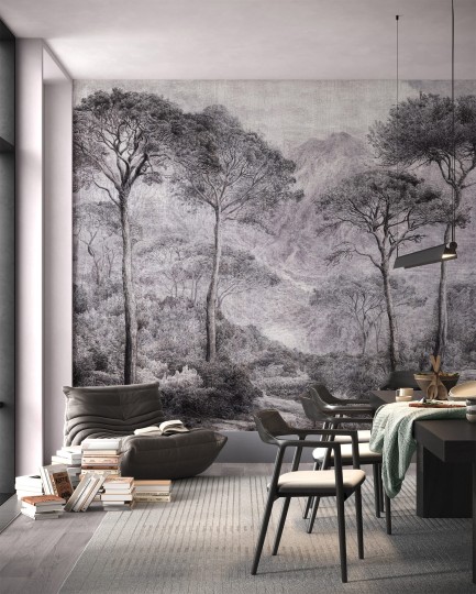 Wonderwall 35 0562 03 Bellagio - mural w motyw egzotycznego lasu