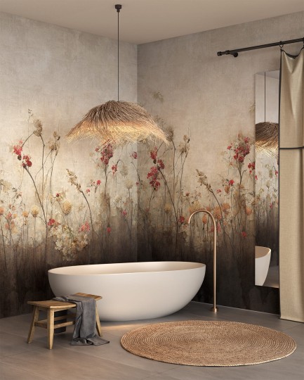 Wonderwall 35 0739 01 Diana - mural w polne kwiaty