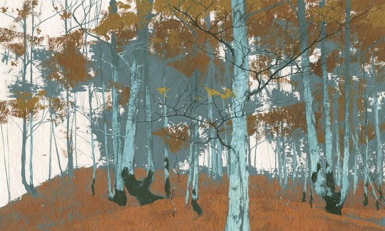 Wonderwall 35 0623 04 Lorien - mural w motyw lasu