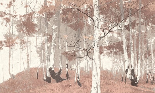 Wonderwall 35 0623 05 Lorien - mural w motyw lasu