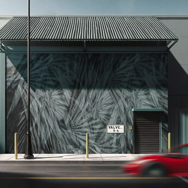 Wall&Deco OUT_LI2402 Out System 2024 Licuri - mural w liście