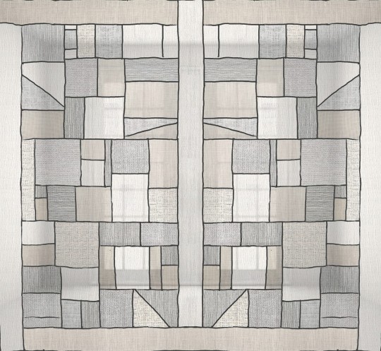 Wall&decò WET_OR2401 Wet System 2024 Ordito - mural w geometrycznym stylu