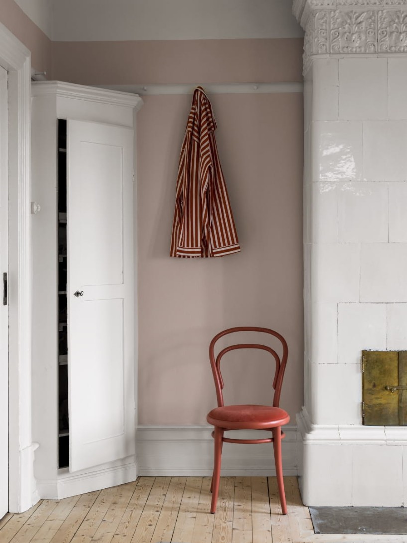 Boras Tapeter 4433 Linen Rose Blush - tapeta lniana różowa