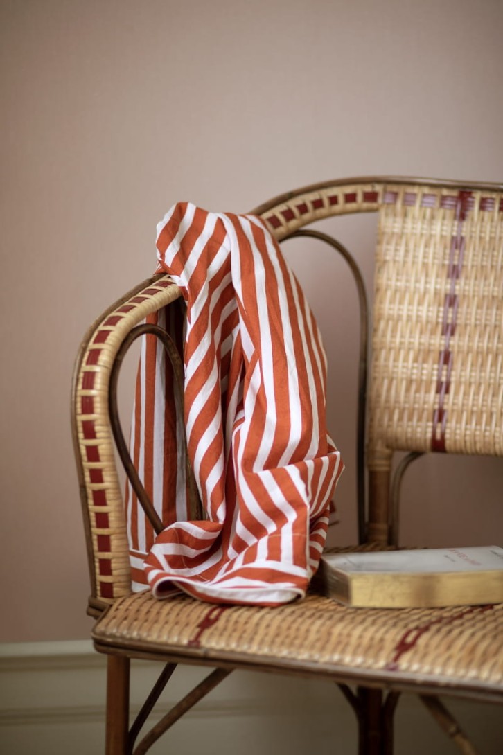 Boras Tapeter 4433 Linen Rose Blush - tapeta lniana różowa