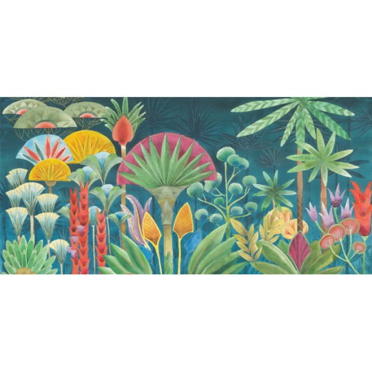 Les Dominotiers DOM_806 A World of Tales La forêt magique - mural w roślinny motyw w stylu art deco