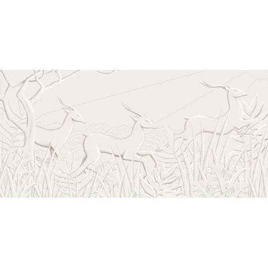 Les Dominotiers DOM_807 A World of Tales Les trois antilopes - mural w antylopy