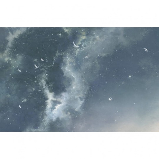 Les Dominotiers DOM_810 A World of Tales Les amours de Lindou et l'aurore boréale - mural w Drogę Mleczną