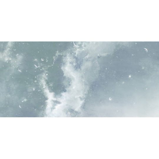 Les Dominotiers DOM_810-1 A World of Tales Les amours de Lindou et l'aurore boréale - mural w Drogę Mleczną