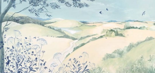 Les Dominotiers DOM_801 A World of Tales Cent lièvres - mural w krajobraz