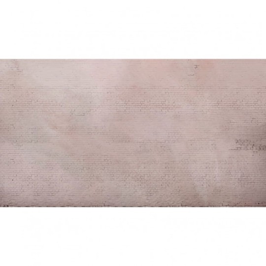 Les Dominotiers DOM_403_SM Volume 6 Textures Brut Pink Brick Wall Rose - mural imitujący różową ścianę ceglaną