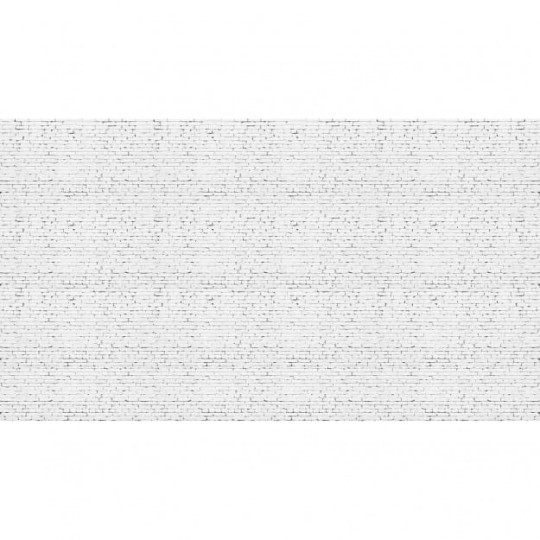 Les Dominotiers DOM_404_SM Volume 6 Textures Brut Grunge Brick Wall Blanc - mural imitujący białą ścianę ceglaną