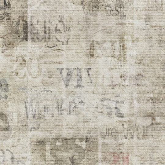Les Dominotiers DOM_420_SM Volume 6 Textures Brut Newspaper Grunge Patina Beige - mural imitujący starą gazetę