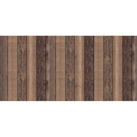 Les Dominotiers DOM_422_SM Volume 6 Textures Brut Dark Wood Wall Marron - mural imitujący brązowe drewniane deski