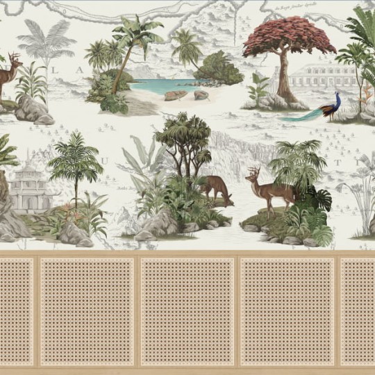 Les Dominotiers DOM_603_SM Volume 8 Moris Héritage & Cannage - mural w tropikalne pejzaże