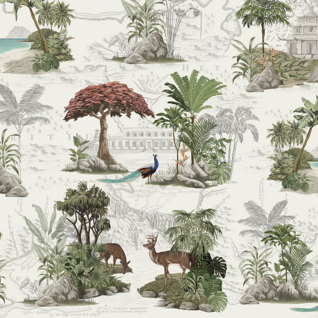 Les Dominotiers DOM_603-1_SM Volume 8 Moris Héritage Sans Cannage - mural w tropikalne pejzaże