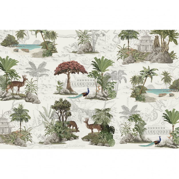 Les Dominotiers DOM_603-1_SM Volume 8 Moris Héritage Sans Cannage - mural w tropikalne pejzaże