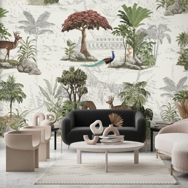 Les Dominotiers DOM_603-1_SM Volume 8 Moris Héritage Sans Cannage - mural w tropikalne pejzaże