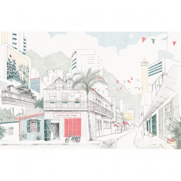 Les Dominotiers DOM_604_SM Volume 8 Moris Porlwi - mural w miejski pejzaż