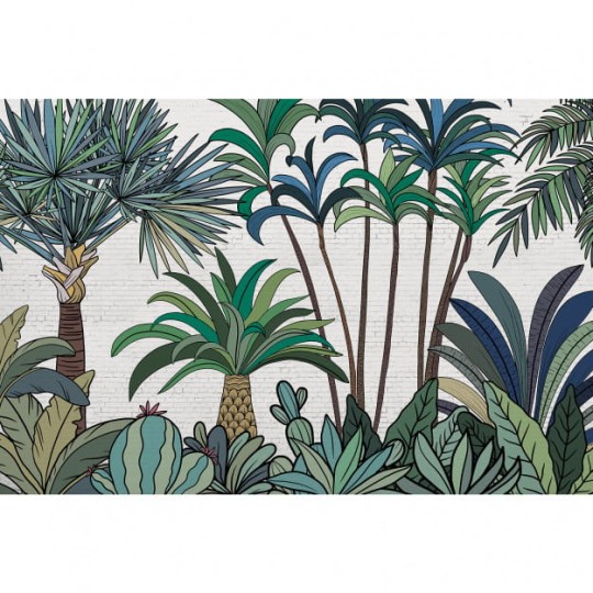 Les Dominotiers DOM_614_SM Volume 8 Moris Palm Street - mural w graficzne palmy