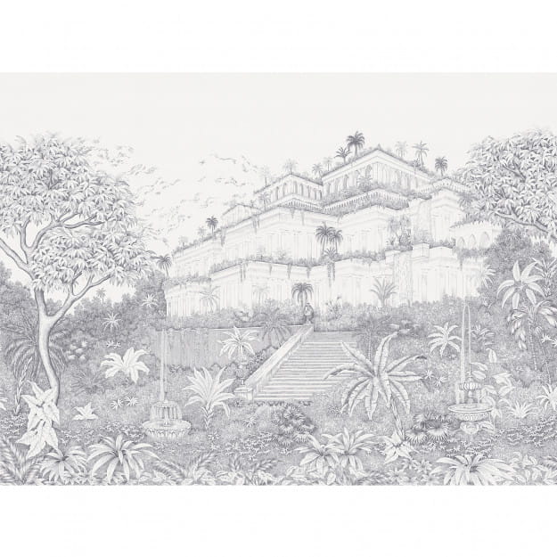 Les Dominotiers DOM_3000 Volume 13 Jardins Jardin suspendu - mural inspirowany ogrodami Semiramidy
