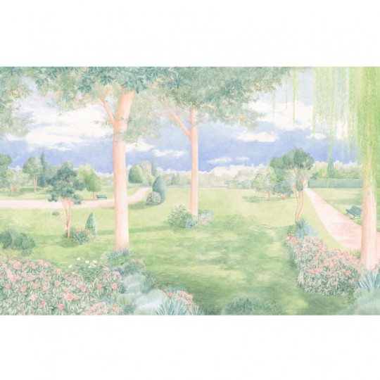Les Dominotiers DOM_3002 Volume 13 Jardins Jardin Public - mural w miejski park