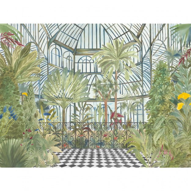 Les Dominotiers DOM_3017 Volume 13 Jardins Jardin D'hiver - mural w oranżerię