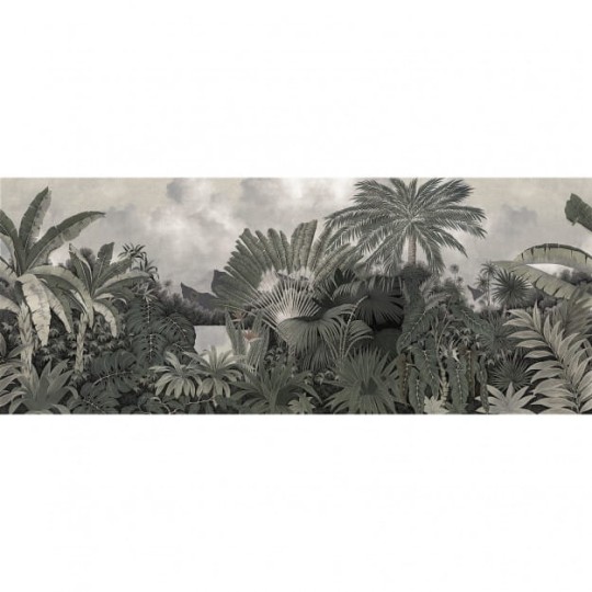 Les Dominotiers DOM_503_SM Volume 7 Contrees Lointaines Itaya Patina Green & Sepia - mural w tropikalny krajobraz z efektem patyny