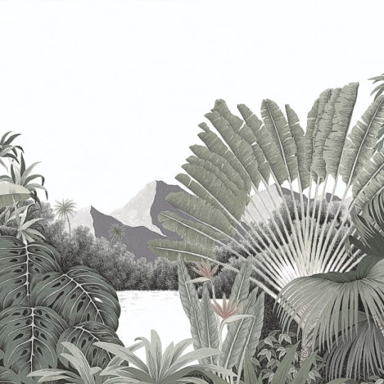 Les Dominotiers DOM_504_SM Volume 7 Contrees Lointaines Itaya Green - mural w tropikalny krajobraz