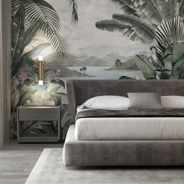 Les Dominotiers DOM_508_SM Volume 7 Contrees Lointaines Timicuro Green & Pink - mural w egzotyczny krajobraz