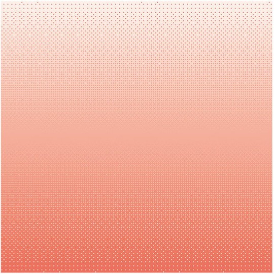 Les Dominotiers DOM_6/1_VL Volume 1 Polka Coral - mural w kropki z motywem gradientu
