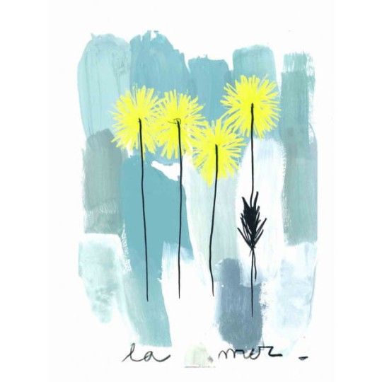 Les Dominotiers DOM_1521_SM Volume 4 La Mer - mural w abstrakcyjny motyw roślinny