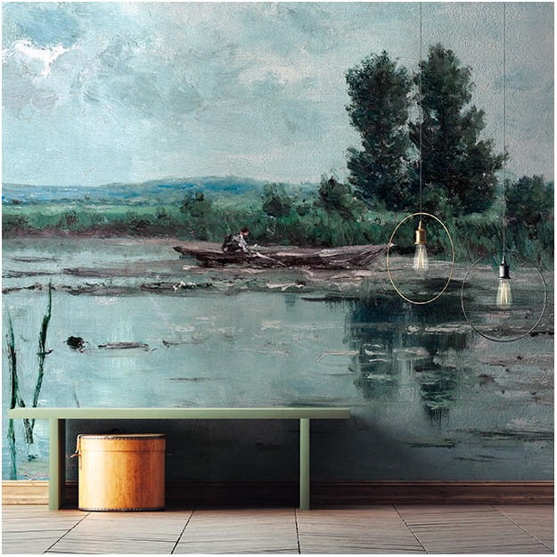 Les Dominotiers DOM_151_SM Volume 4 Morning Lake - mural w jezioro